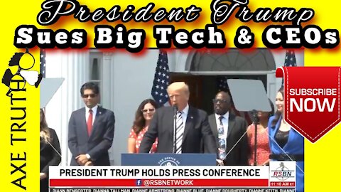 Pres Trump to sues Big Tech & CEO's over Censorship , violation of the 1st Amendment