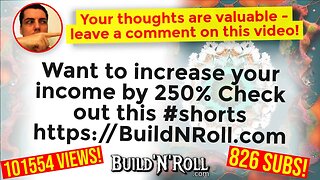 Want to increase your income by 250% Check out this #shorts https://BuildNRoll.com