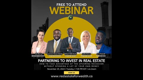 Real Estate Investor Partnering Summit! Learn how to own more properties on Ontario