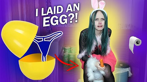 The Easter Bunny LAID AN EGG in the toilet! 🤯 Find and try on undies