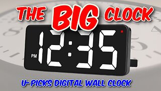 U-picks Digital Wall Clock Review