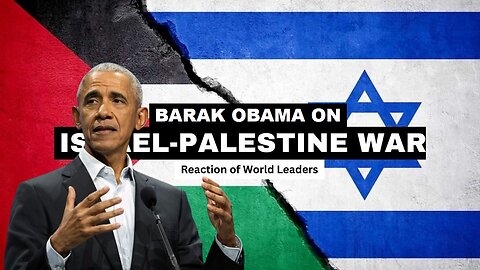 Barak Obama on Israel-Palestine War | Israel-Palestine Conflict | Barak Obama | Israel War