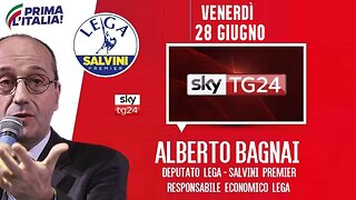 🔴 Interventi dell'On. Alberto Bagnai ospite a SkyTg24 - Economia (28/06/2024).