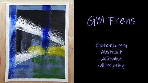 There is a thing on X where you say “GM Frens” Contemporary Abstract UnRealist Oil Painting