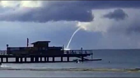 Waterspout filmed near Swedish beach