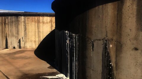 Cattle Station QLD - Leaking concrete water tank repair process -