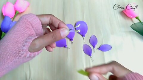 How to Make Nylon Stocking Flowers "Tulips" || Tutorial Bunga Stoking Tulip