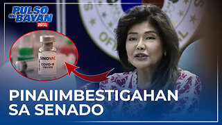 Sen. Imee Marcos, pinaiimbestigahan sa Senado ang anti-vax campaign ng U.S.