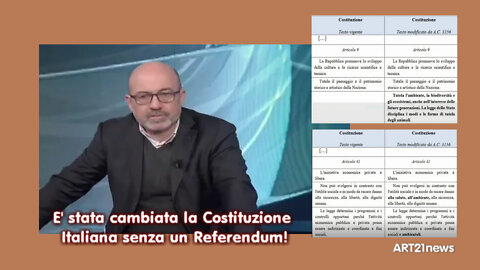 E' stata cambiata la Costituzione Italiana senza un Referendum!