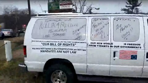 Rollin4Freedom with The People's Convoy in Hagerstown, MD. Rolling to D.C. Drivers Meeting Part 2