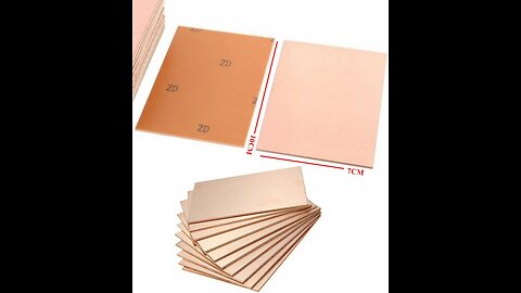Fr-4 Copper Clad Single Side PCB Laminate 7x10cm Board