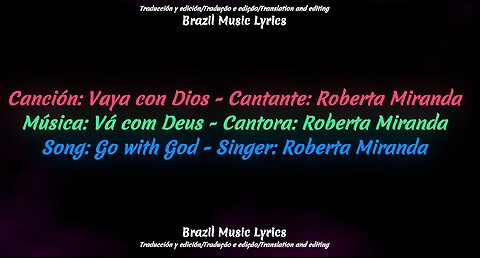 Brazilian Music: Go with God – Singer: Roberta Miranda