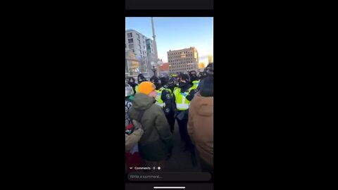 Trudeau is abusing his powers / Horses walk on people protesting against covid mesures