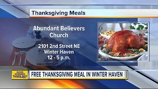 Abundant Believers Church offering FREE Thanksgiving Meal in Winter Haven on Wednesday