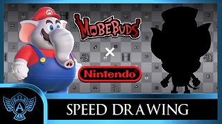 Speed Drawing: Nintendo - Elephant Mario | Mobebuds Style