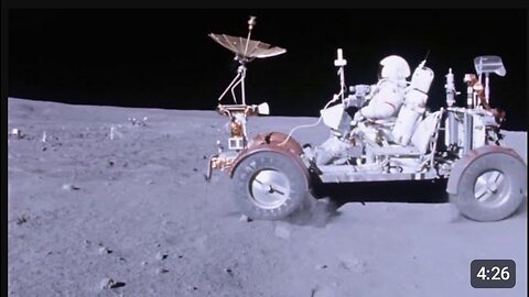 4K - Lunar rover vehicle on Moon - 1996
