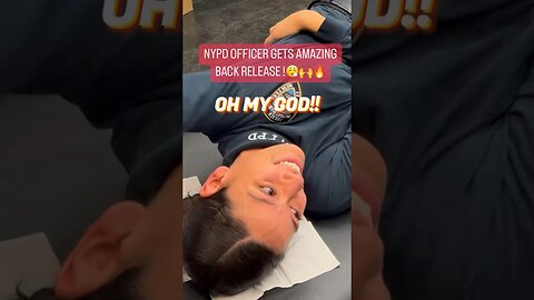 NYPD OFFICER FEELS AMAZING AFTER CHIROPRACTIC BACK RELIEF!🔥🙌😮‍💨