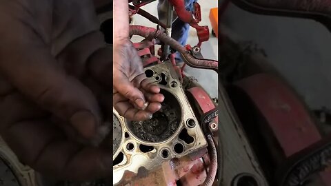 Cummins 6.7 engine dropped a valve #shorts