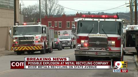 Possible explosion at Lower Price Hill scrap metal recycling company