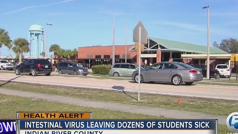 Intestinal virus leaving dozens of students sick