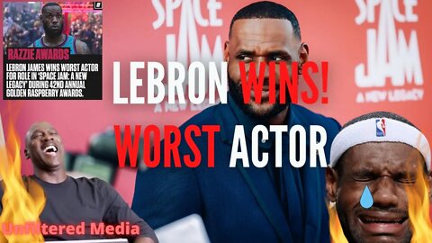 LeBron James WINS Worst Actor! Well Deserved Razzie WIN for LeBron James!
