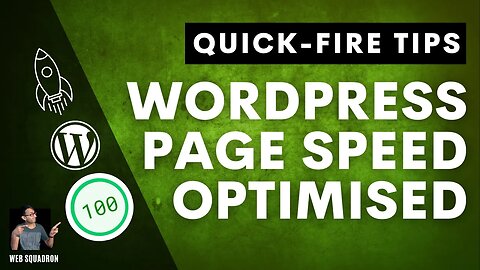 Wordpress Page Speed Optimisation - Quick Fire Tips - Insights Optimised Websites - FREE Tools