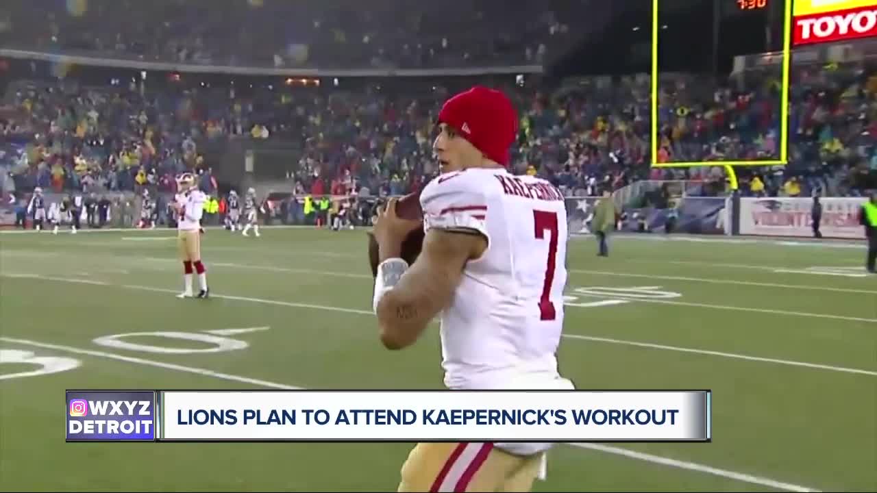 Lions plan to attend Colin Kaepernick's workout