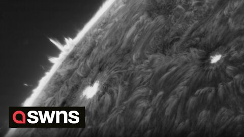 Spectacular timelapse shows the hypnotic flames on the surface of the SUN