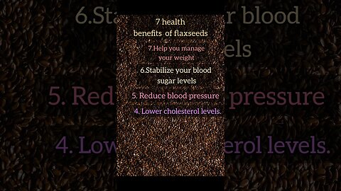 7 health benefits of flaxseeds #nutritionistonlineapplepie #flaxseeds#short