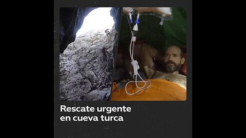 Intentan rescatar a un espeleólogo en una cueva turca