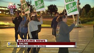 UAW workers go on strike in Saline