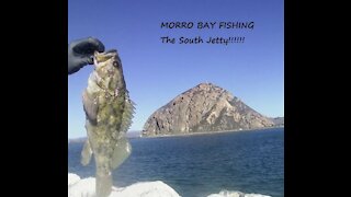 Morro Bay Rock Fishing. The South Jetty.