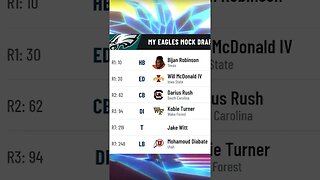 Philadelphia Eagles 2023 NFL Mock Draft
