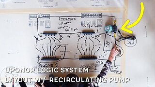 Full Uponor Logic System Layout w/ Dedicated Recirculating Line