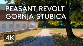 Walking Tour: Peasant Revolt Museum in Oršić Castle and Monument to Matija Gubec, Croatia - 4K UHD
