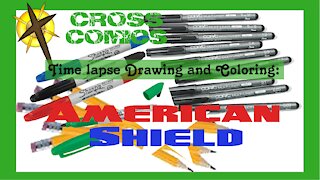 Time lapse Drawing and coloring for Independence day/ 4th of July