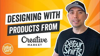 Designing with Creative Market | How to Create Print on Demand T-Shirt Designs Using Fonts & Clipart