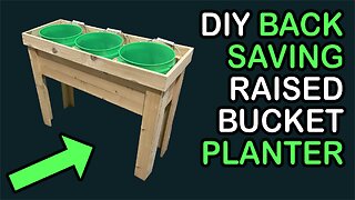 DIY Standing Planter with Bucket Liners