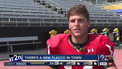 There's another Flacco in town, Joe Flacco's brother Tom is the new quarterback at Towson University