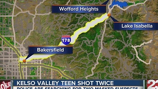 Kelso Valley teen shot twice