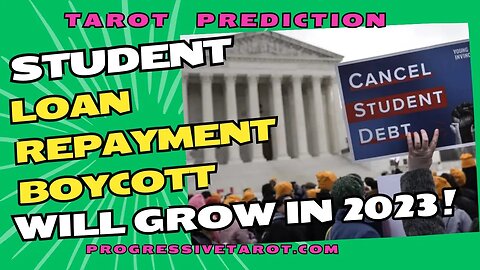 Student loan repayment boycott will grow in 2023! Tarot reading prediction! #short