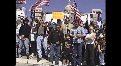 The Jeff Davis Show Hosts UN Flag Burning 1990's