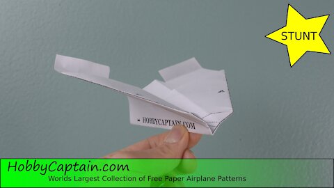 Stunt Paper Plane, How to fold the aerobatic "Factory" paper airplane