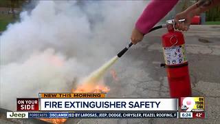 Knowing how to use a fire extinguisher could be a matter of life or death