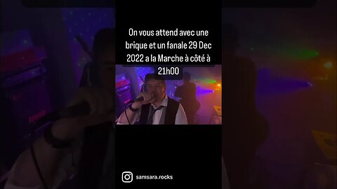 On vous attend avec une brique et un fanale le 29 décembre 2022 a la Marche à côté à 21h00. #samsara