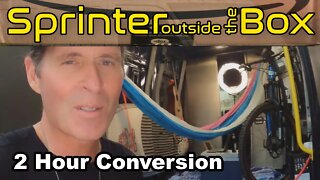 Sprinter Conversion in 2 Hours - Sprinter Outside The Box Episode 3