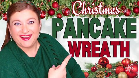 How to make PANCAKE WREATH Christmas Wreath DIY