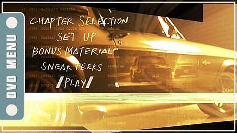 Gone in Sixty Seconds - DVD Menu