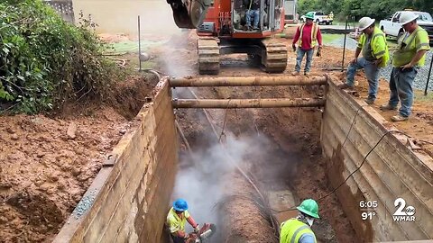 Water service fully restored after water main rupture in Howard County