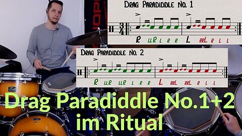 Lesson 5: Drag Paradidles No1 + 2 and "Lesson 25" im Ritual von A.Dawson @mireksdroom